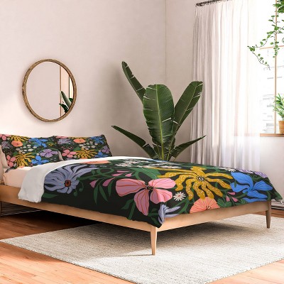 Deny Designs Megan Galante Merrick Floral Comforter Bedding Set Blue