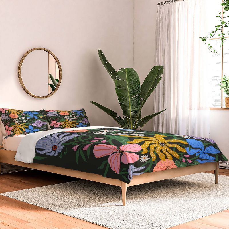 Deny Designs Megan Galante Merrick Floral Comforter Bedding Set Blue, 3 of 6