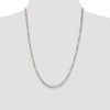 Black Bow Jewelry 3.75mm Sterling Silver Solid Figaro Anchor Chain Necklace - 2 of 4