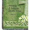 Manual Woodworks and Weavers Peace I Leave You Throw Blanket – Inspirational Christian Scripture Tapestry for Prayer or Comfort - 3 of 3