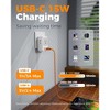 Itopfox 2 Pack European Plug Adapter with USB C, 4 Outlets 3 USB Charger, Type C International Power Adaptor for Italy Spain France Portugal Iceland - 4 of 4