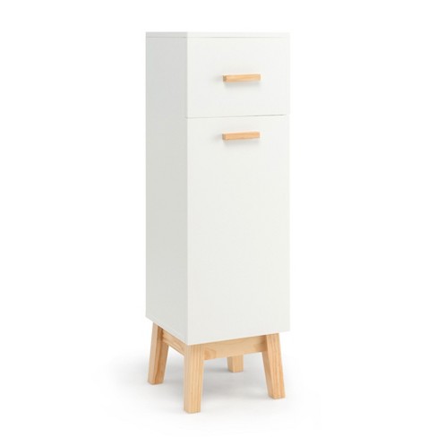 Costway Bathroom Floor Cabinet Free-standing Side Storage Organizer W/ 4  Drawers : Target