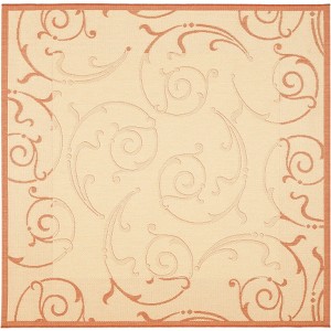 Courtyard CY2665 UV & Stain Resistant Non-Shedding Power Loomed Indoor/Outdoor Rugs - Safavieh - 1 of 4