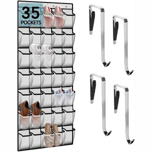 Heavy-Duty 10-Tier Over-The-Door Organizer - Sturdy Oxford Fabric Holds 20+ Pairs of Shoes & Boots, Saves 50% Closet Space - 1 of 4