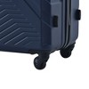Durable ABS suitcase trio featuring 360¡« spinner wheels, TSA-approved locks, and practical hook attachments. - 3 of 4