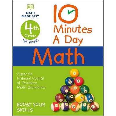 10 Minutes a Day Math, 4th Grade - by  Carol Vorderman (Paperback)