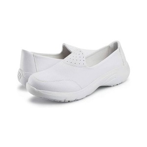 TIME HOLLOW Pull-On Synthetic Leather Comfortable Nursing Shoes - 1 of 3
