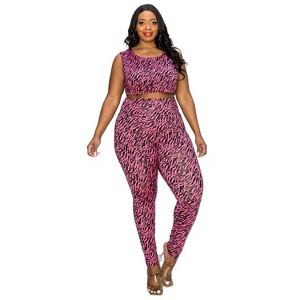 L I V D Women's Zebra Yoga Leggings - 1 of 3