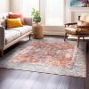 World Rug Gallery Vintage Inspired Distressed Machine Washable Area Rug - 2 of 4