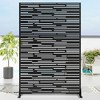 72" H×35"W Dovelina Black Metal Planter Box with Trellis Privacy Screen for Café Patio,Garden & Balconies - 3 of 4
