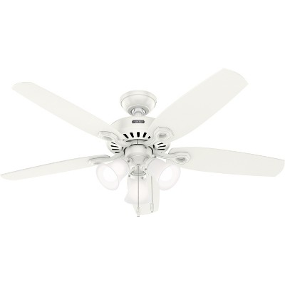 52" Builder Ceiling Fan with Light Kit and Pull Chain (Includes LED Light Bulb) - Hunter Fan