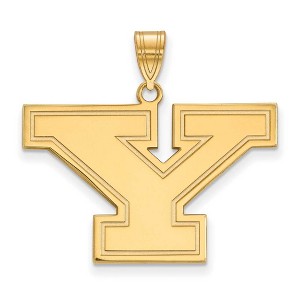 Black Bow Jewelry 10k Yellow Gold Youngstown State Penguins NCAA Large Pendant - 1 of 3