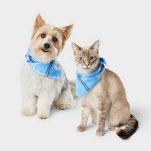 Plaid Matching Family Dog and Cat Bandana - Wondershop™ - One Size Fits Most - 1 of 3