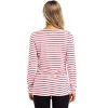 BLUEMING Womens Maternity Shirts Long Sleeve Crew Neck Basic Tank Tops Side Buttons Pregnant Shirts - 2 of 4