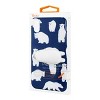 Reiko iPhone X/iPhone XS TPU Design Case with 3D Soft Silicone Poke Squishy Polar Bear in Blue - 4 of 4