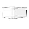 OU Fridge Organizer Bin with Drain Tray & Vented Lid, 2.3qt Clear Stackable Refrigerator Storage Bin, Produce Kitchen Storage Container, BPA Free - 4 of 4