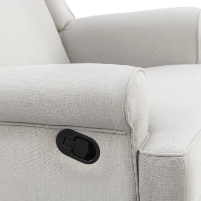 Teegan Sand Swivel Glider Recliner with Plush Wingback Design