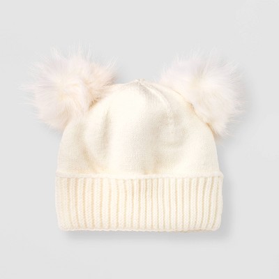 Toddler Beanies - Cat & Jack™ White 2T-5T