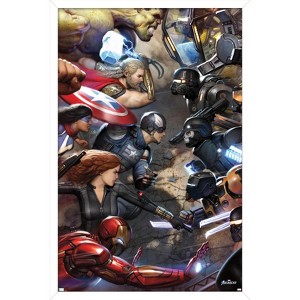 Trends International Marvel's Avengers - Face Off Framed Wall Poster Prints - 1 of 4