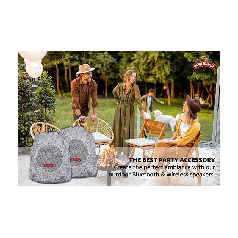 Margaritaville "On The Rock" Outdoor Bluetooth Wireless Rock Speaker, 4 of 7
