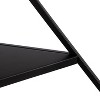 Kate & Laurel All Things Decor 24"x17"x38" Melora Metal and Wood Corner Wall Shelf Black - 3 of 4