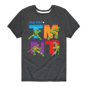 Boys' - Teenage Mutant Ninja Turtles - Press Start Grid Short Sleeve Graphic T-Shirt - 1 of 4
