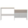 vidaXL Bar Table with 2 Table Tops White 51.2"x15.7"x47.2" - 3 of 4