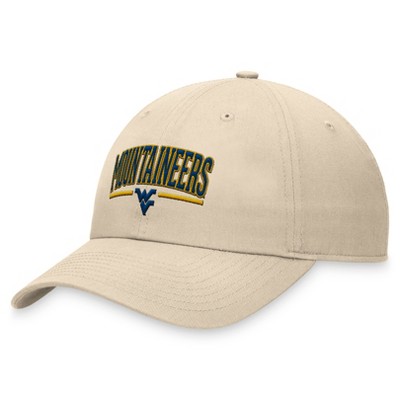NCAA West Virginia Mountaineers Unstructured Washed Cotton Twill Hat - Natural