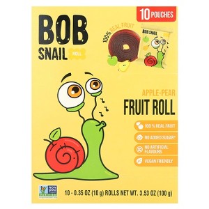 Bob Snail, Fruit Rolls, Apple-Pear, 10 Pouches, 0.35 oz - 1 of 3