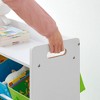 SONGMICS Toy Organizer and Storage Bins, Kids Toy Storage Unit with 9 Removable Non-Woven Fabric Bins White - 4 of 4