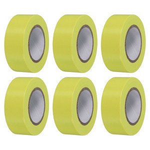 Unique Bargains PVC Non-Adhesive Flagging Tape for Tree Survey Boundaries 6 Pcs - 1 of 4