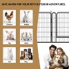 Angel Sar Dog Playpen, 8 Panels Metal Play Pen with Door, 39.37" Height Dog Fence Outdoor for Yard, Anti-Rust Pet Playpen Indoor & Outdoor - 4 of 4