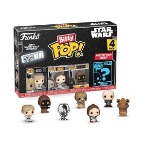 Funko Bitty POP! Star Wars 4-Pack – Luke Skywalker, Obi-Wan Kenobi, Jawa & Mystery Mini Figure - 1 of 4