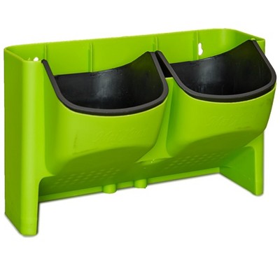 The Lakeside Collection Double Wall Planter for Vertical Gardens, Living Walls - Indoor/Outdoor