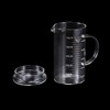 Unique Bargains Borosilicate Glass Scale Measure Cups with Glass Lid and V-Shaped Spout - 4 of 4