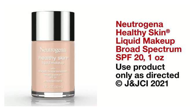 Neutrogena Healthy Skin Liquid Makeup Broad Spectrum SPF 20 - 1 fl oz, 2 of 14, play video
