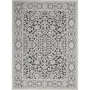 Nourison Calobra CLA04 Indoor/Outdoor Area Rug - Dark Grey 4' x 6' - 1 of 4