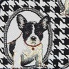 Signare USA French Bulldog Black and White Cosmetic Make Up Bag - 2 of 4