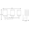Progress Lighting Alexa Collection 3-Light Bath Fixture, Antique Bronze, White Linen Glass Shade - 2 of 3