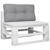 vidaXL Pallet Cushion Gray 31.5"x15.7"x4.7" Fabric - 3 of 4
