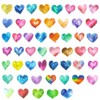Wrapables Waterproof Vinyl Stickers for Water Bottles, Laptop, Phones, Skateboards, Decals for Teens, 100pcs, Love Hearts - 4 of 4