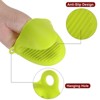Unique Bargains Heat Resistant Kitchen Utensil Sets Silicone Oven Mitts 4 Pcs - 4 of 4