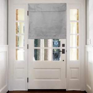 Unique Bargains Tie Up Blackout Privacy Door Curtain 1 Panel - 1 of 4