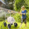 VEVOR Hose Reel Cart, Hold Up to 250 ft of 5/8’’ Hose, Garden Water Hose Carts Mobile Tools with 4 Wheels, Heavy Duty Powder-coated Steel - 2 of 4