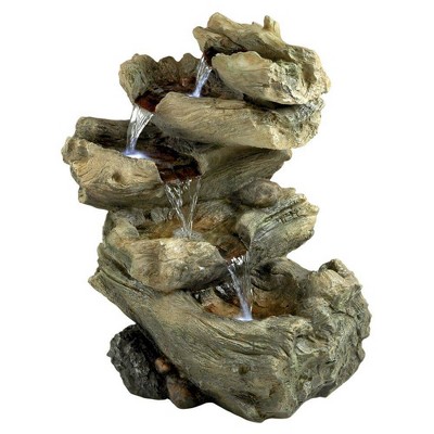 Roaring River Cascading Garden Fountain - Acorn Hollow