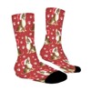 Christmas Chihuahua Dogs Women Printed Crew Socks Funny Funky Socks Soft Polyester Novelty Gifts for Artists Men - 3 of 4