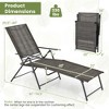 Costway Patio Folding Chaise Lounge Chairs with 6-Level Backrest Reclining Chairs - 3 of 4