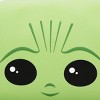 Big Face Grogu with Applique Ears on Green PU Cosmetic Bag - 3 of 4