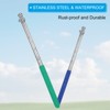 Unique Bargains Stainless Steel Extendable Portable Guide Handheld Flag Pole 4 Pcs - 3 of 4