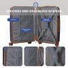 FURNIinspire Bag And Luggage Sets 3 Piece Textured Travel Luggage, Hard Suitcase Set with Wheels, Scratch-Resistant, Navy Blue, 21.46"*12.01"*30.51" - 2 of 4